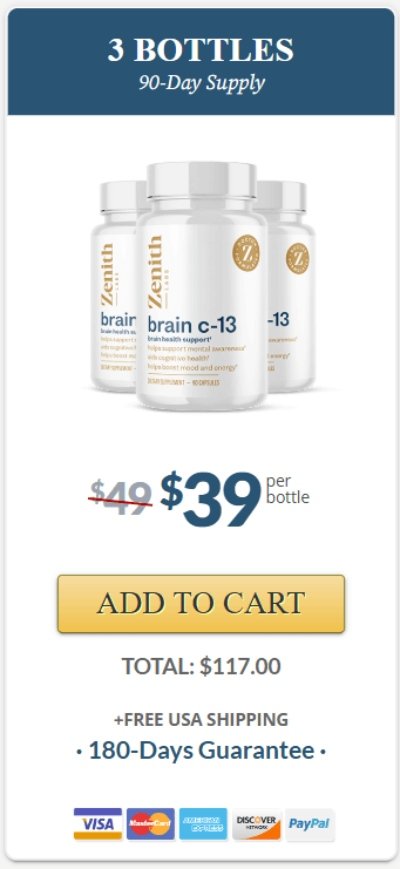 Brain C-13 Buy 3 Bottles