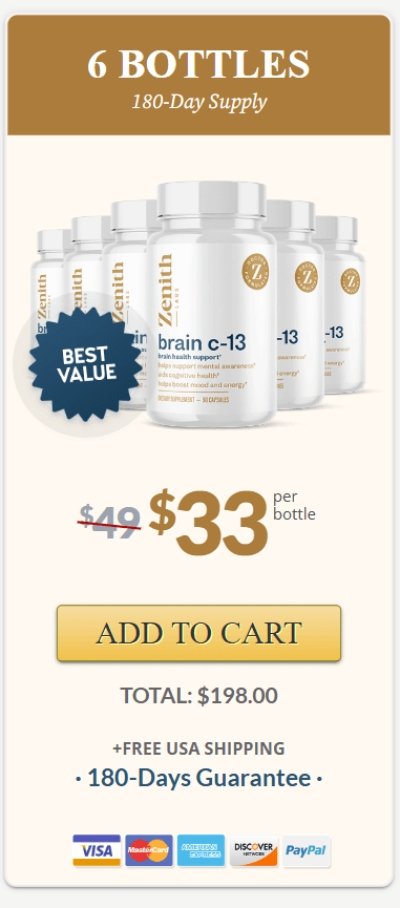 Brain C-13 Buy 6 Bottles